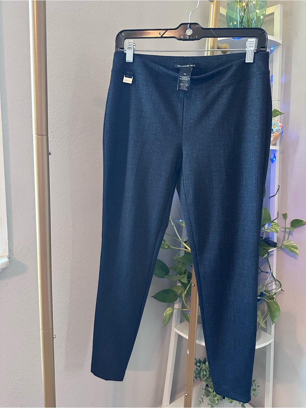 3 for $15 BUNDLE- Zac & Rachel Petite Dark Charcoal Slim Ponte Pants-LIKE NEW